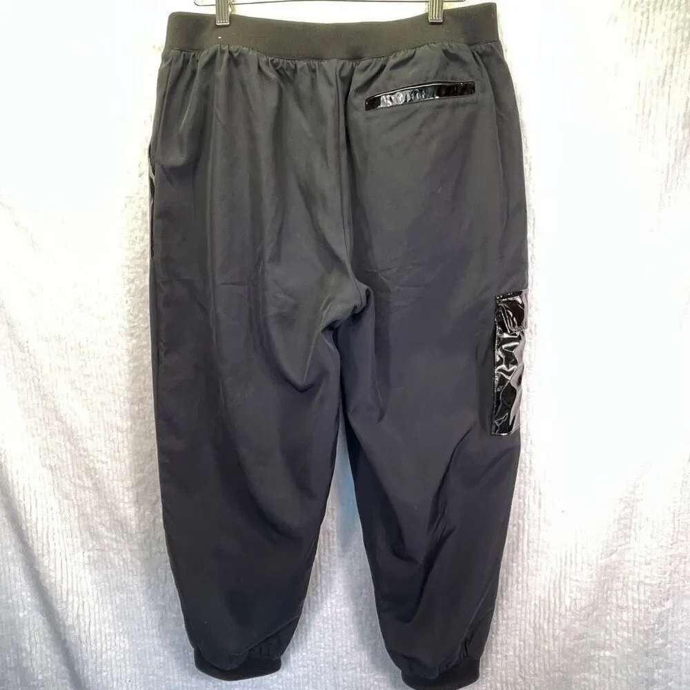 Nike Black Sportswear Icon Clash Woven Trousers Tracksuit Bottom Pant Size Large